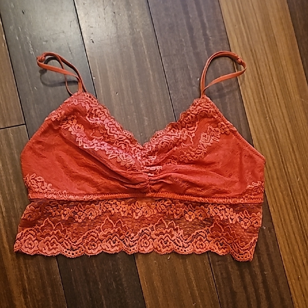 Forever 21 Lace Bralette in Orange